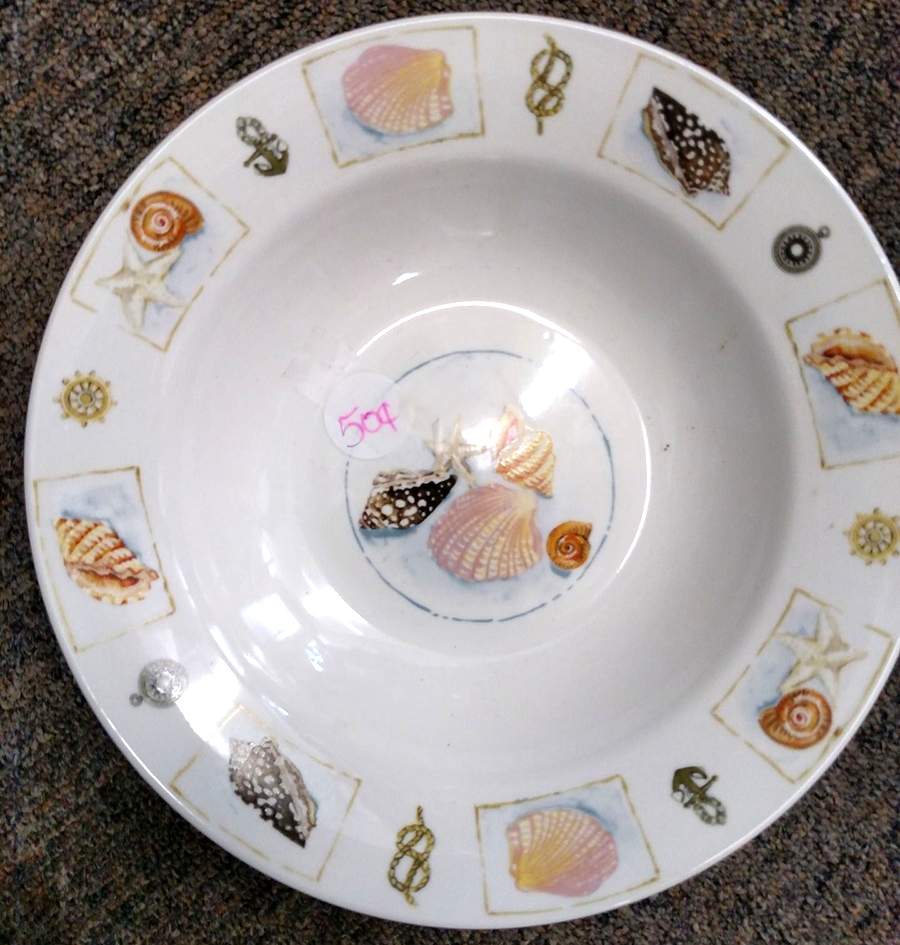 High Tide Large Rim Soup Bowl by Gibson Designs-1