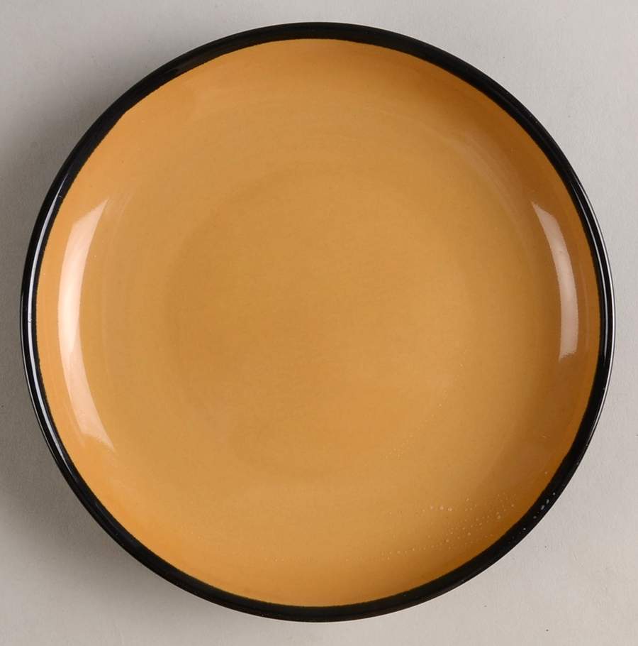 Color Oasis Apricot Salad Plate by Gibson Designs-1