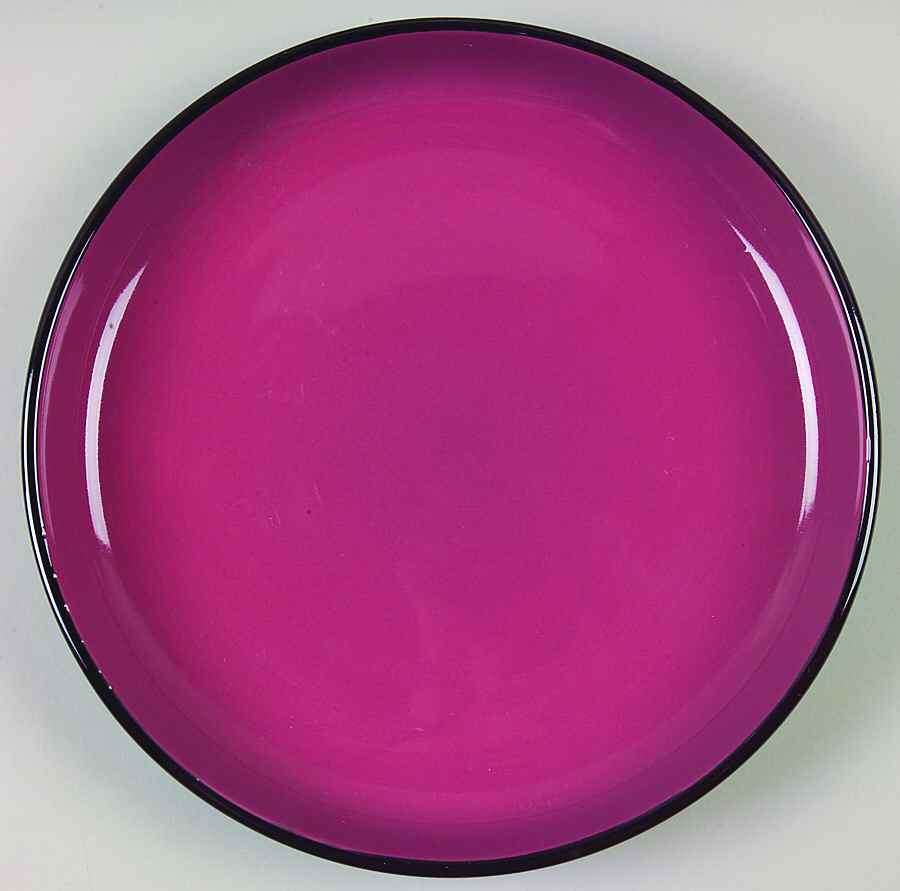 Color Oasis Scarlet Dinner Plate by Gibson Designs-1