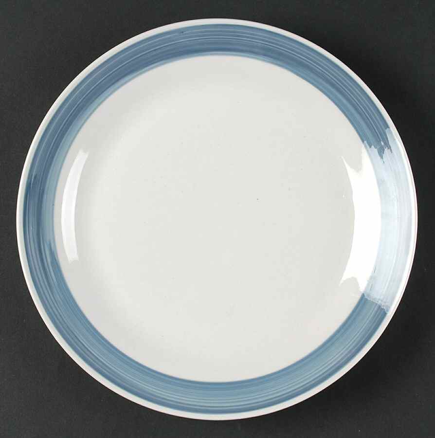 Essex Periwinkle Blue Dinner Plate by Gibson Designs-1
