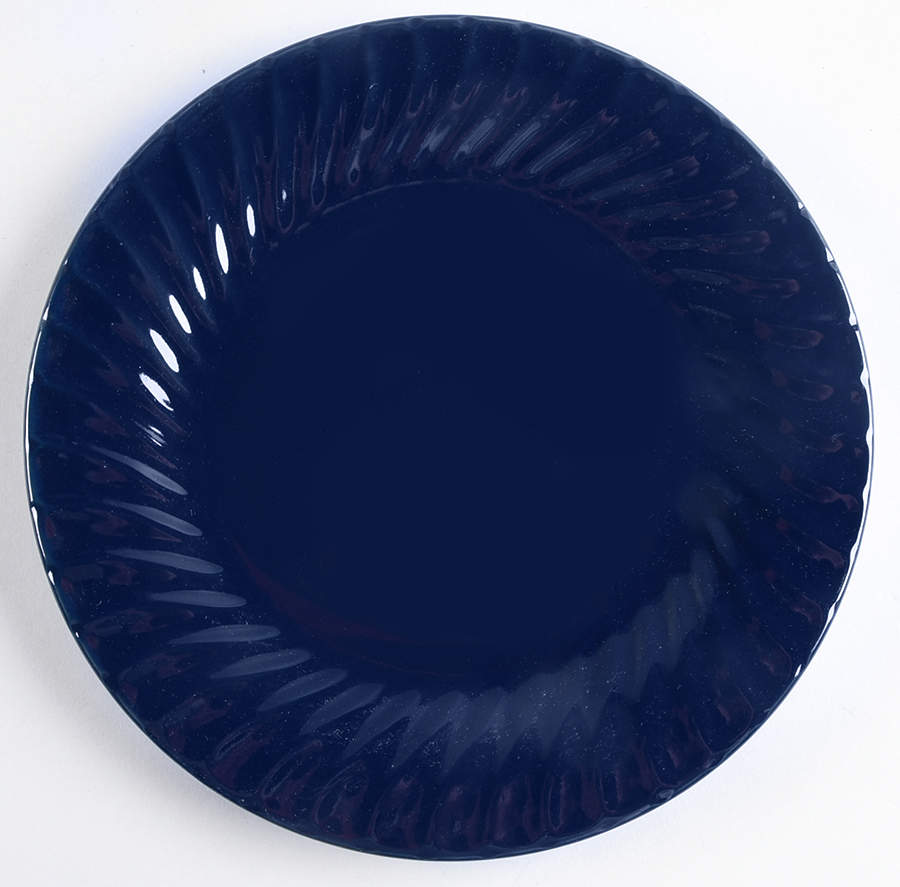 Aria Royal Blue Dinner Plate by Gibson Designs-1