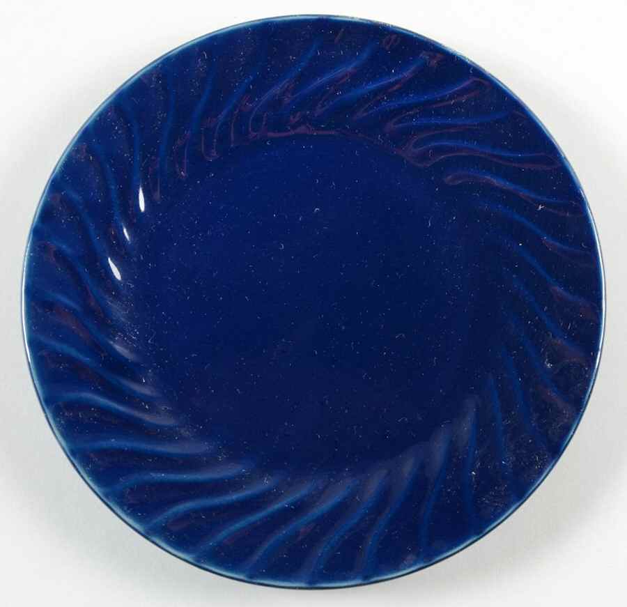 Aria Royal Blue Salad/Dessert Plate by Gibson Designs-1