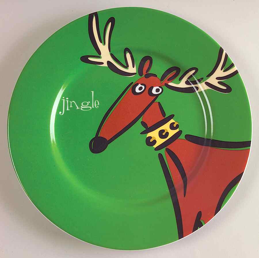 Jingle (Rim) Salad Plate by Gibson Designs-1