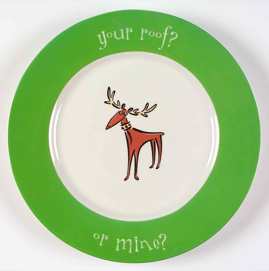 Jingle (Rim) Salad Plate by Gibson Designs-1