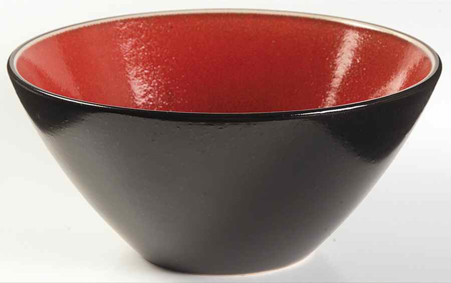 Radiant Red 7" Round Vegetable Bowl by Gibson Designs-1