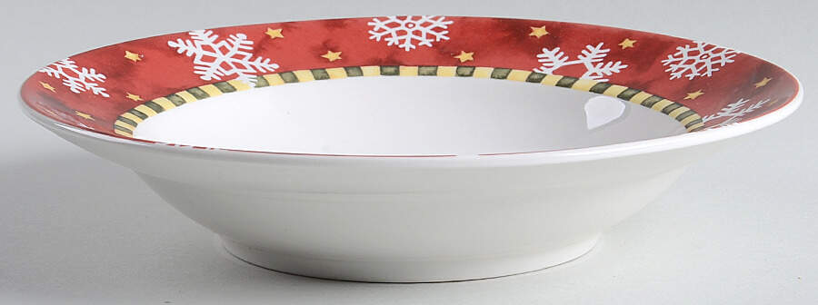 Santa with Friends Soup/Cereal Bowl by Gibson Designs-1