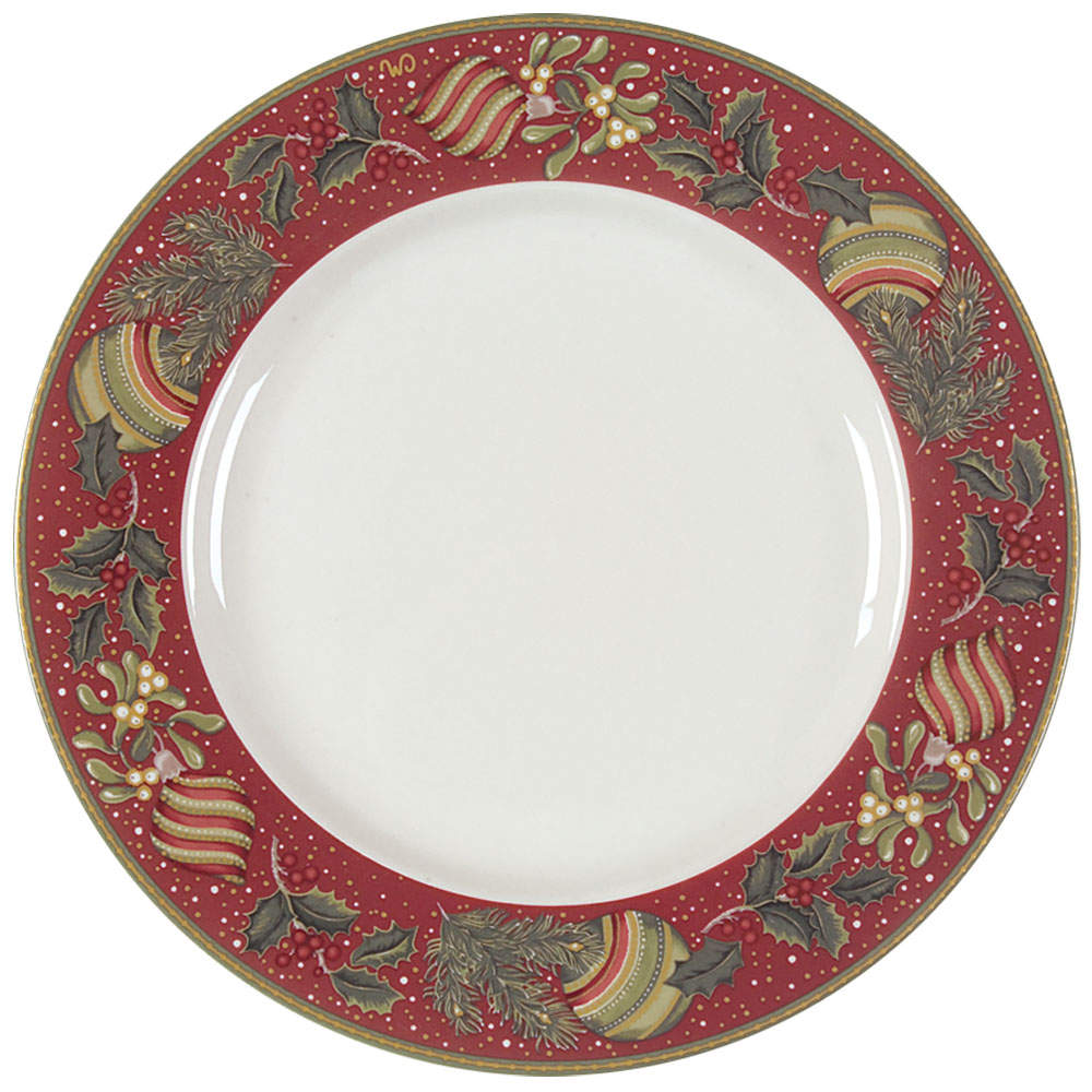 Boughs of Holly Dinner Plate by Gibson Designs-1
