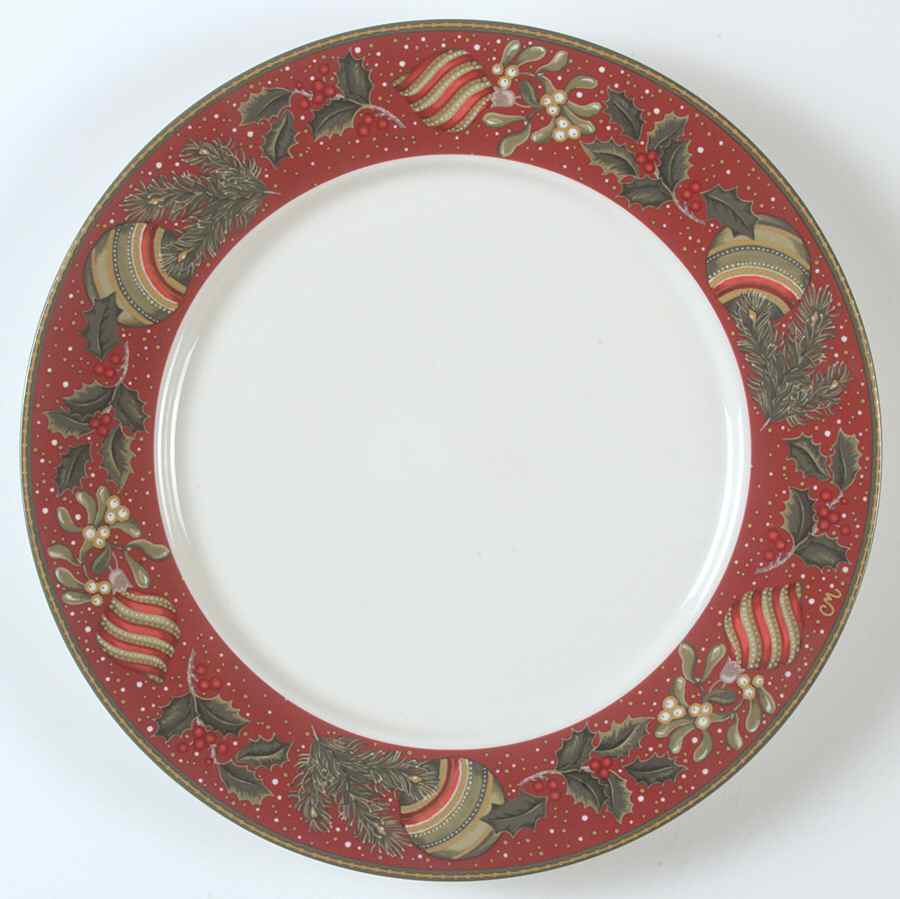 Boughs of Holly 12" Chop Plate (Round Platter) by Gibson Designs-1