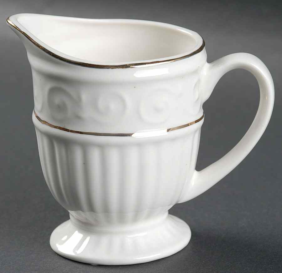Claremont Gold (White Background) Creamer by Gibson Designs-1