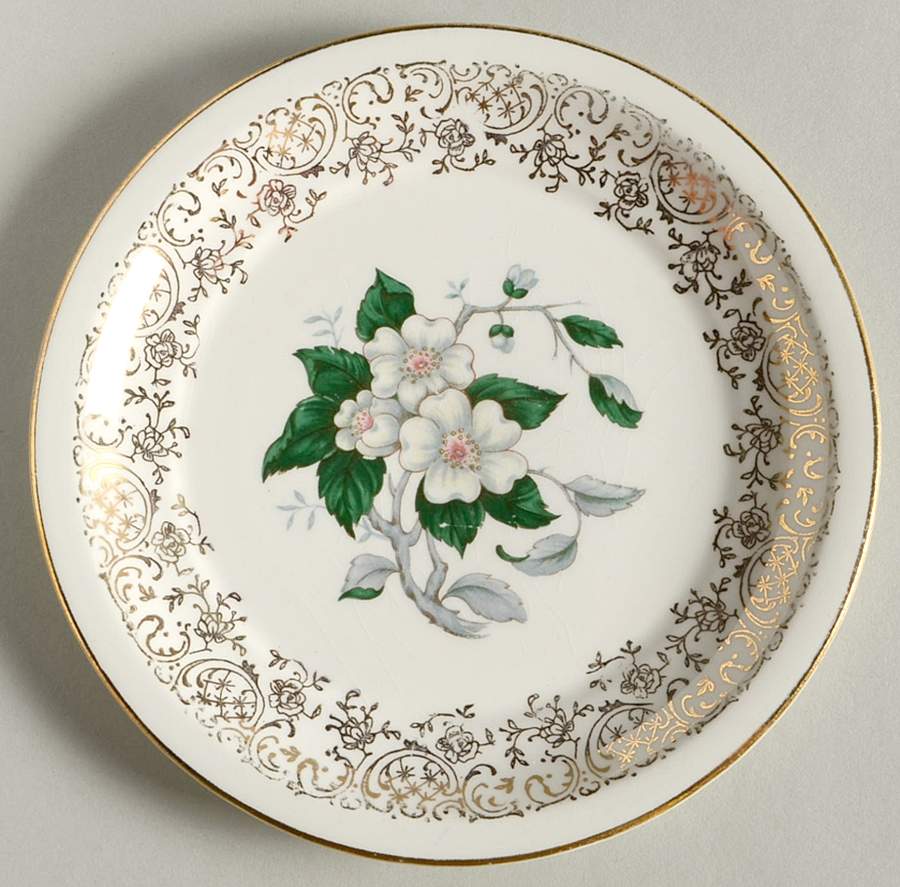 Dogwood Bread & Butter Plate by Georgian China-1