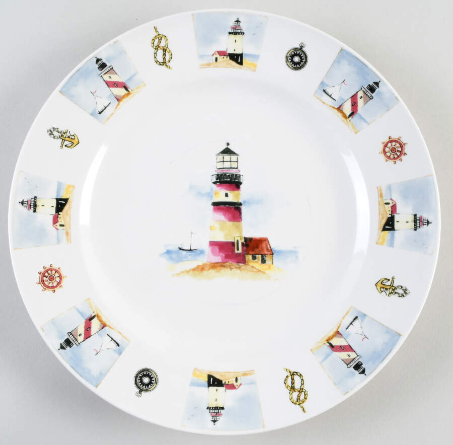 Coastline Dinner Plate by Gibson Designs-1
