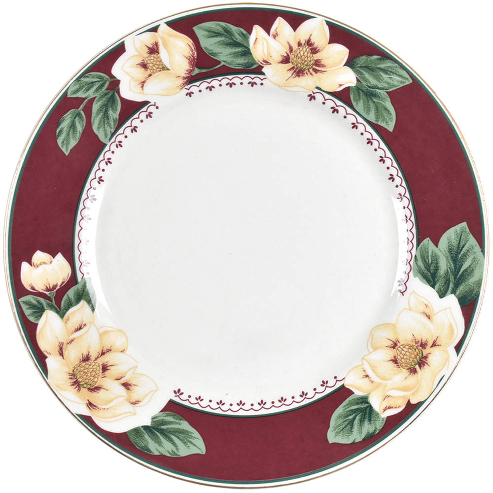 Magnolia Bloom Dinner Plate by Gibson Designs-1