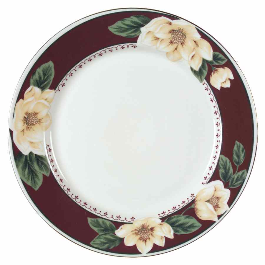 Magnolia Bloom 12" Chop Plate (Round Platter) by Gibson Designs-1