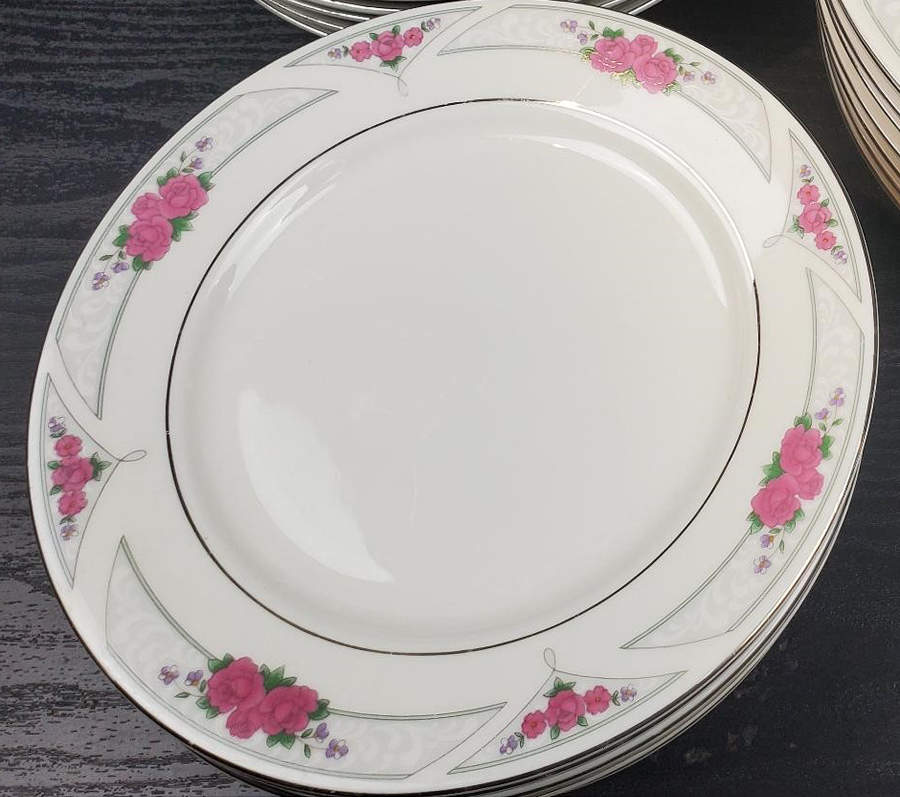 Belmont (Floral) Salad Plate by Gibson Designs-1