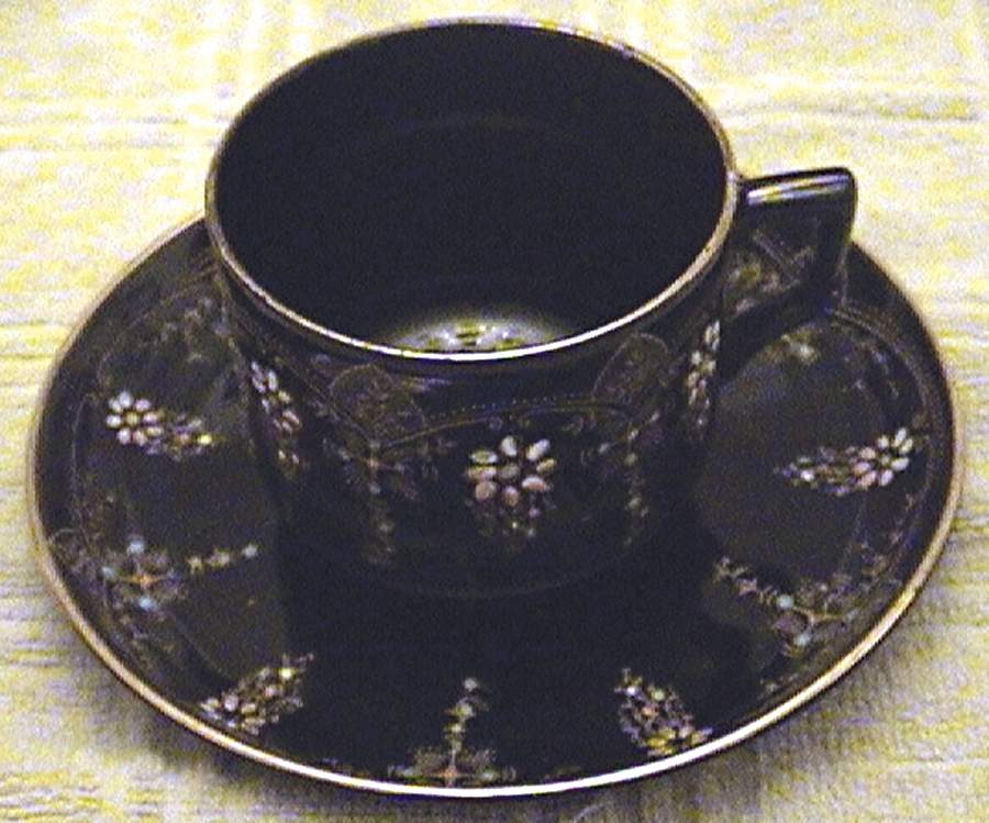 Lusitania Flat Cup & Saucer Set by Gibson & Sons-1