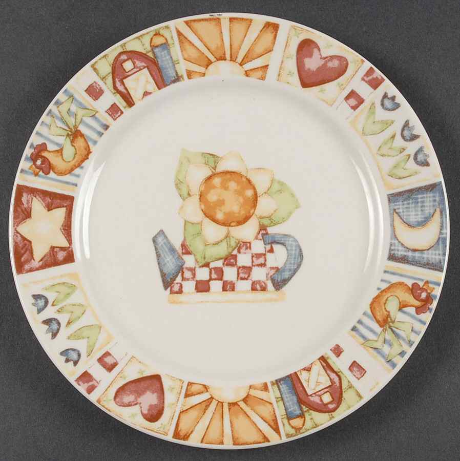 American Quilt Salad Plate by Gibson Designs-1