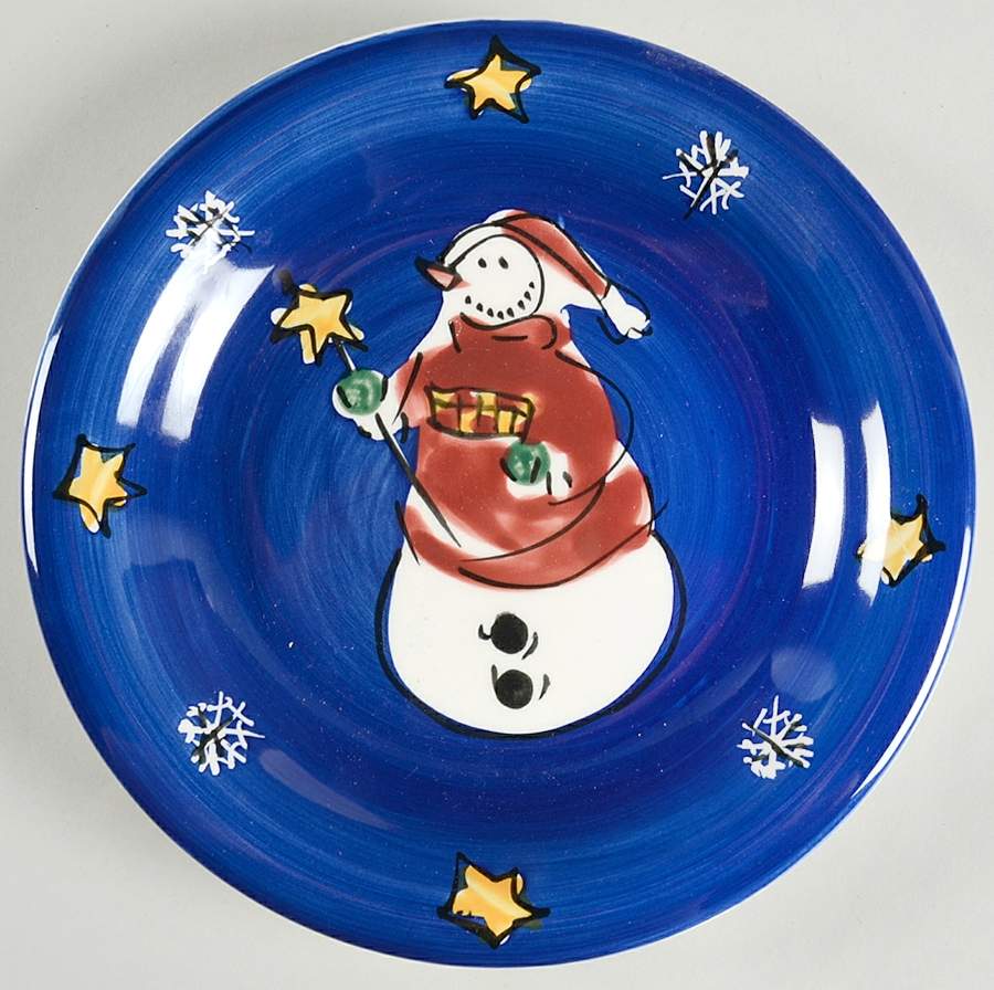 Folk Noel Salad Plate by Gibson Designs-1