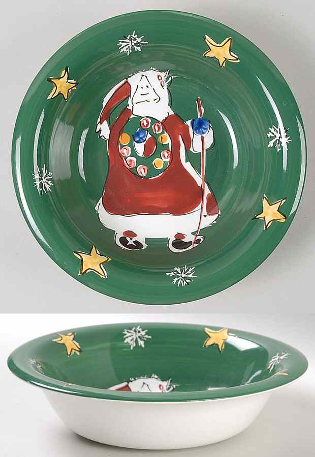 Folk Noel Soup/Cereal Bowl by Gibson Designs-1