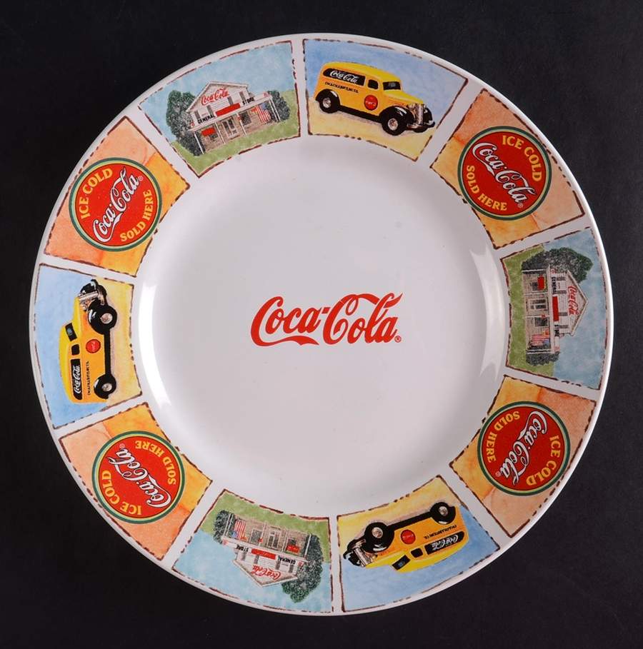 COCA COLA GOOD OLD DAYS Salad Plate by Gibson Designs-1