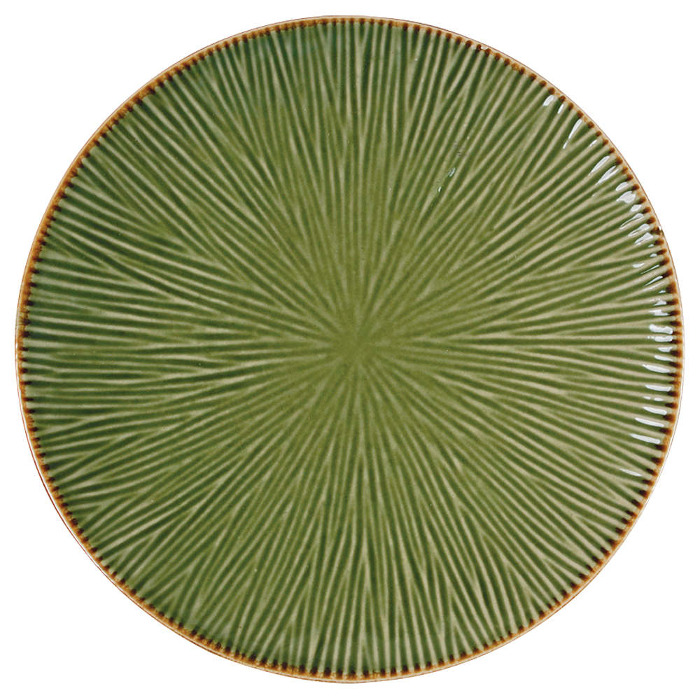 Lotus Leaf Green Salad Plate by Gibson Designs-1
