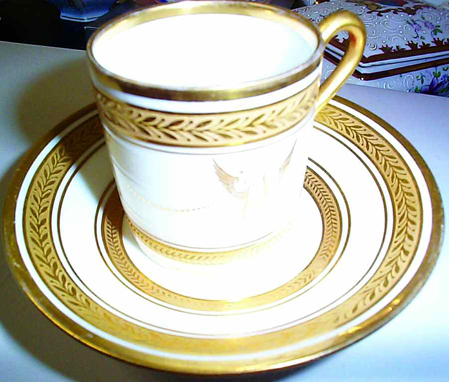 GIN170 Flat Cup & Saucer Set by Ginori 1735-1