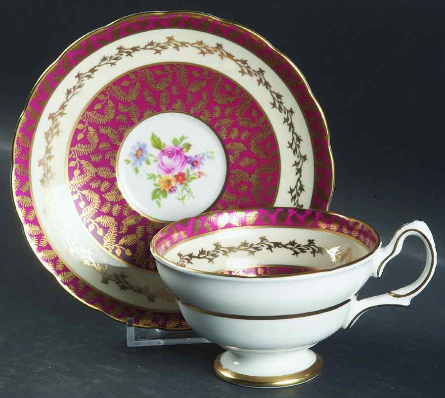 B144 Footed Cup & Saucer Set by Grosvenor-1