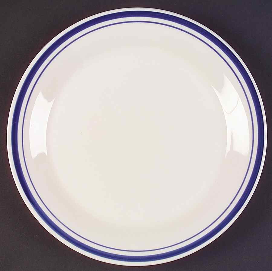 Basic Living II Windham Navy Dinner Plate by Gibson Designs-1