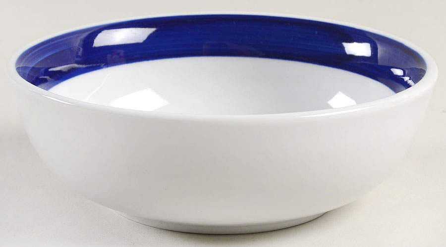 Basic Living III Cobalt (Blue and White) Soup/Cereal Bowl by Gibson Designs-1
