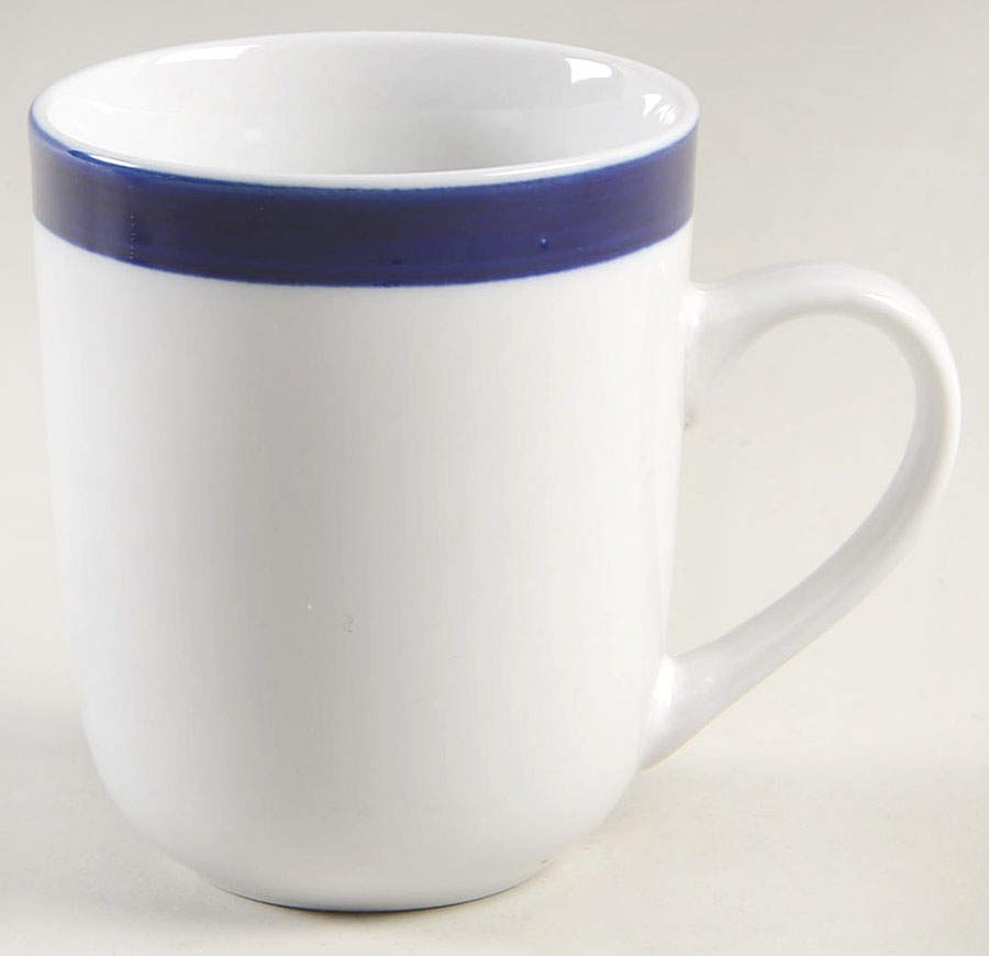 Basic Living III Cobalt (Blue and White) Mug by Gibson Designs-1