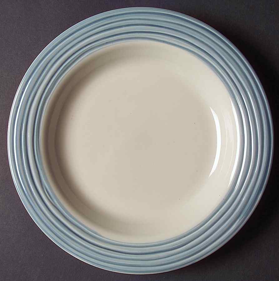 Stylish Living Blue Jean Salad Plate by Gibson Designs-1