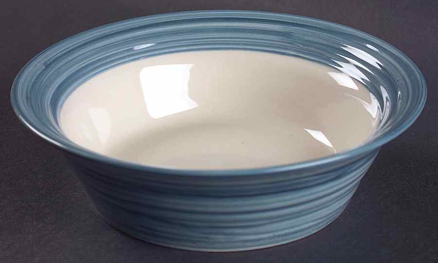 Stylish Living Blue Jean Soup/Cereal Bowl by Gibson Designs-1