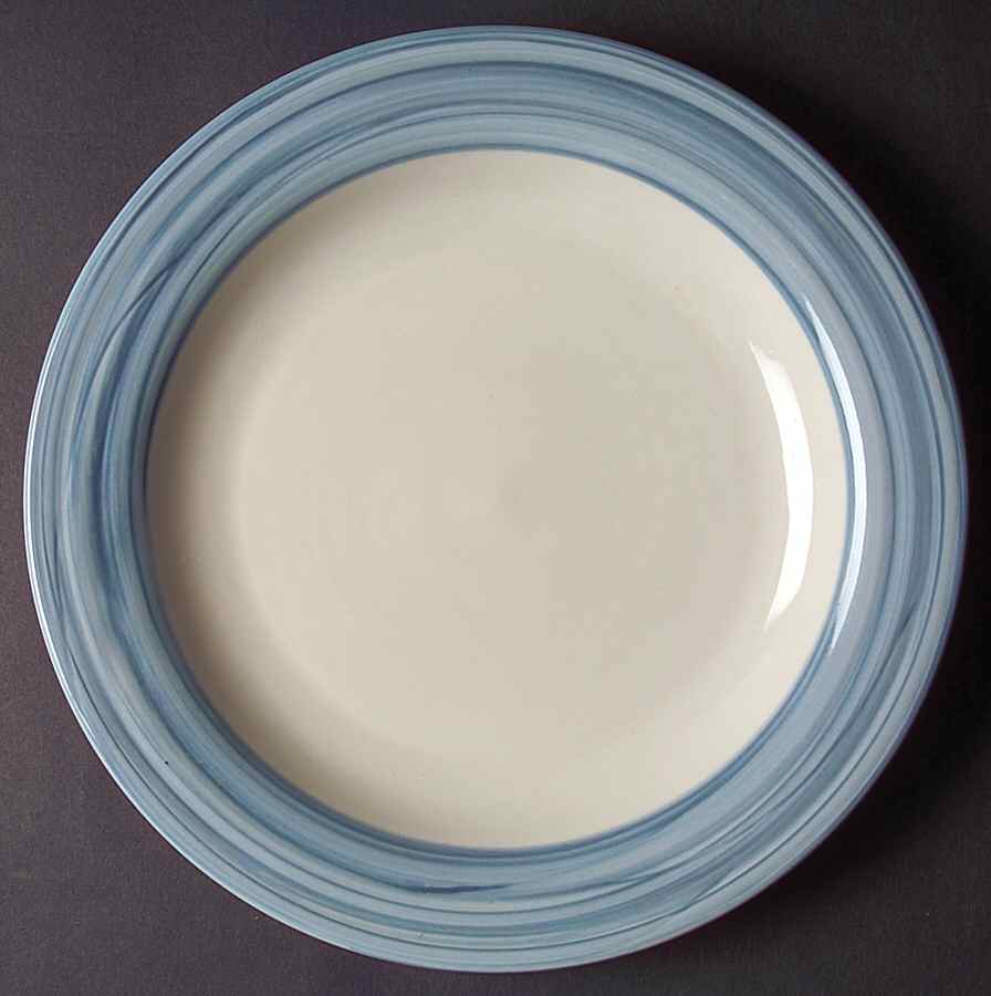 Stylish Living Blue Jean Dinner Plate by Gibson Designs-1