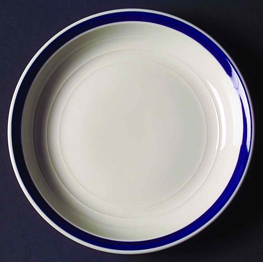 Basic Living V Cobalt Salad Plate by Gibson Designs-1