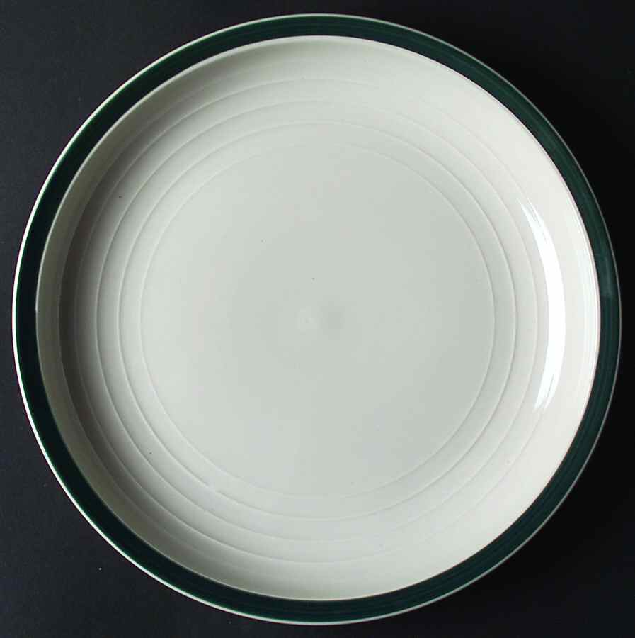 Basic Living V Hunter Dinner Plate by Gibson Designs-1