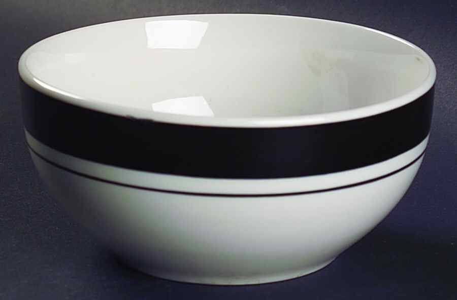 Basic Living VIII Black Soup/Cereal Bowl by Gibson Designs-1