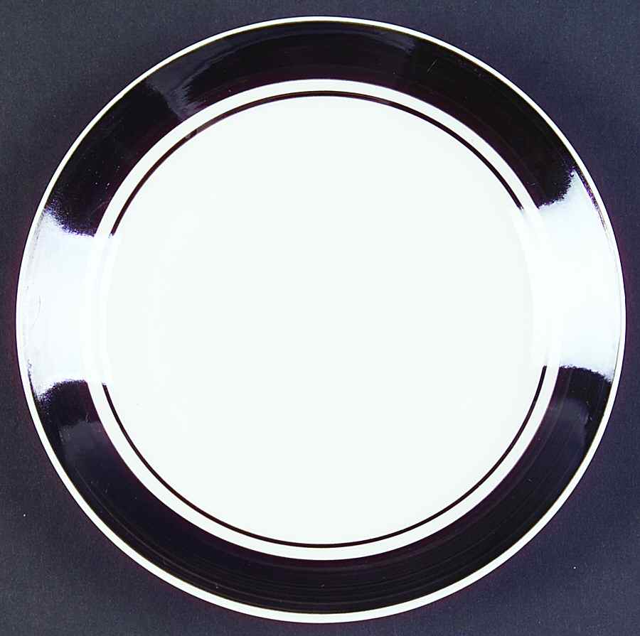 Basic Living VIII Black Salad Plate by Gibson Designs-1