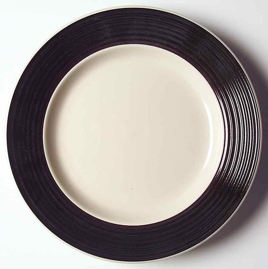 Carnegie Black Salad Plate by Gibson Designs-1