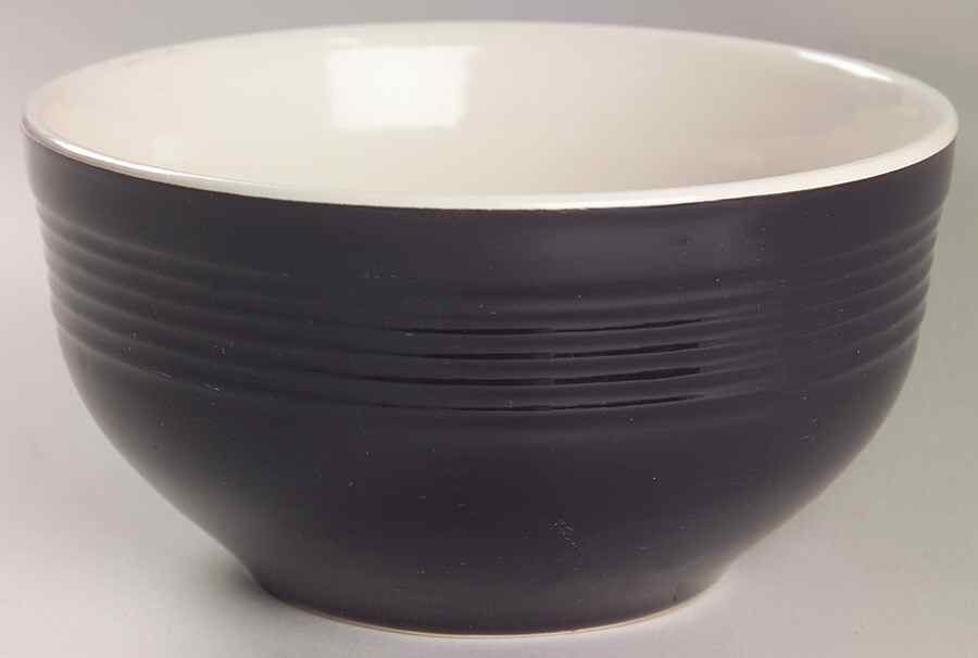 Carnegie Black Soup/Cereal Bowl by Gibson Designs-1