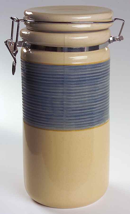 Retreat Blue Large Canister & Lid by Gibson Designs-1