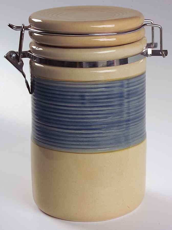Retreat Blue Medium Canister & Lid by Gibson Designs-1