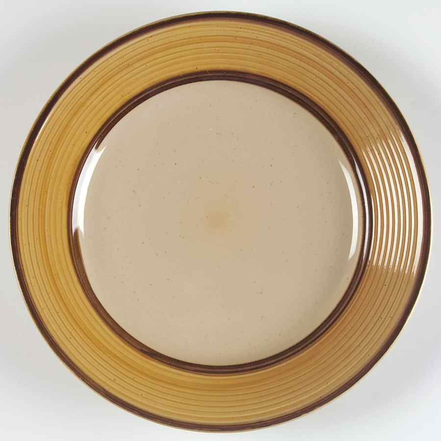 Retreat Yellow Dinner Plate by Gibson Designs-1