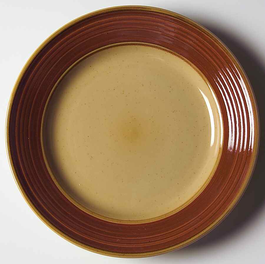 Retreat Orange Salad Plate by Gibson Designs-1