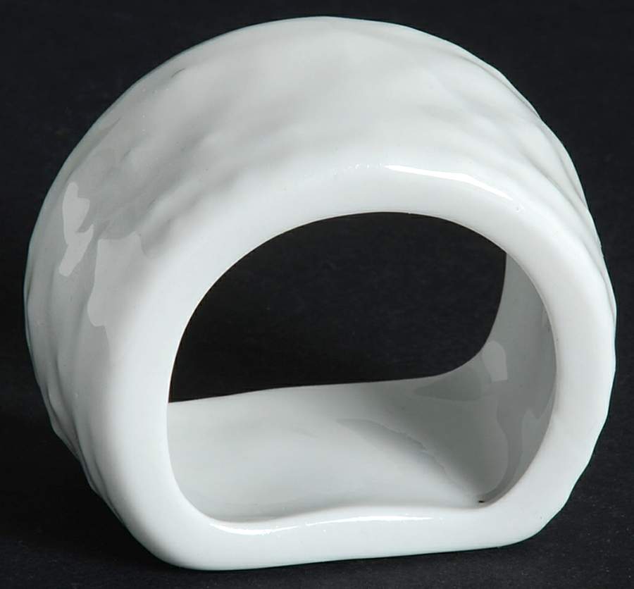 Royal Quilt White Napkin Ring by Gibson Designs-1
