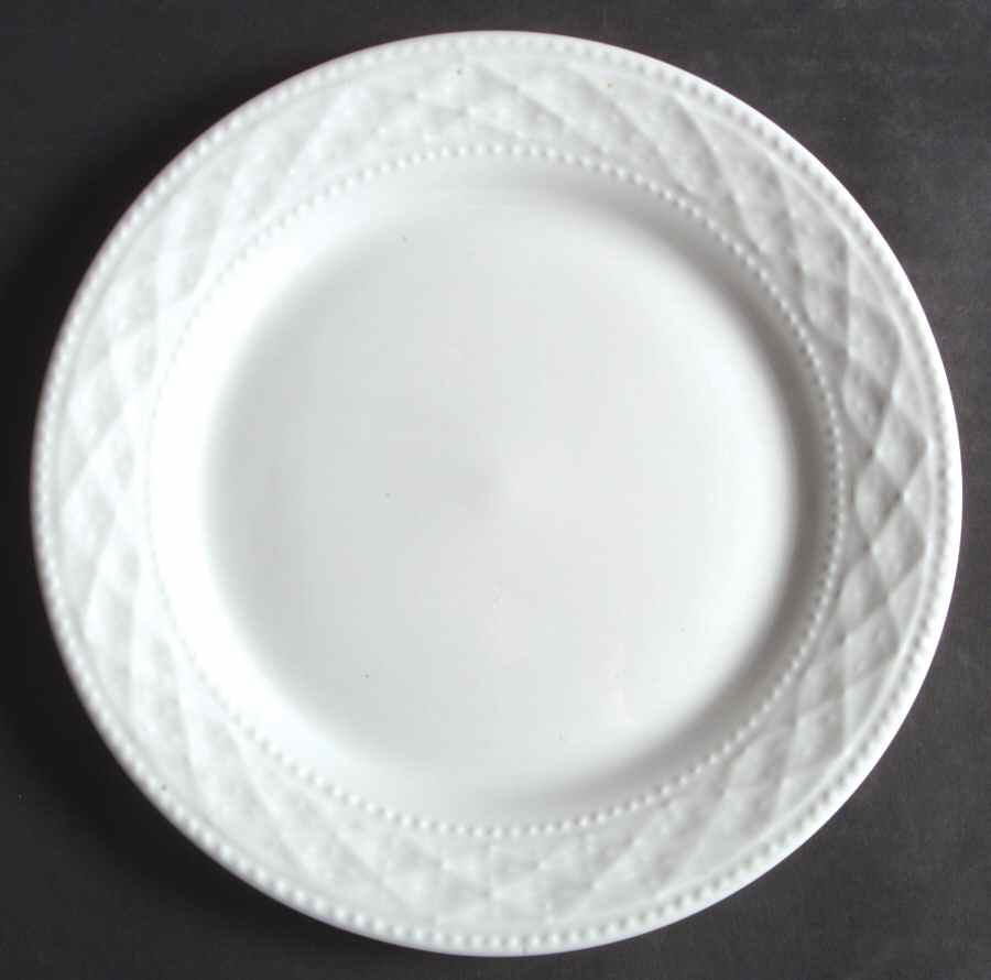 Royal Quilt White Salad Plate by Gibson Designs-1