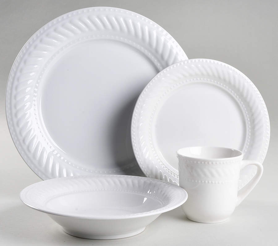 Imperial Braid 4 Piece Place Setting by Gibson Designs-1
