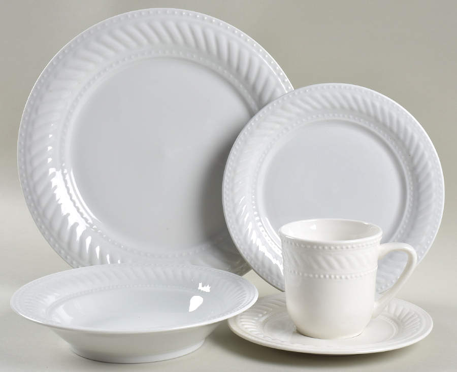 Imperial Braid 5 Piece Place Setting by Gibson Designs-1
