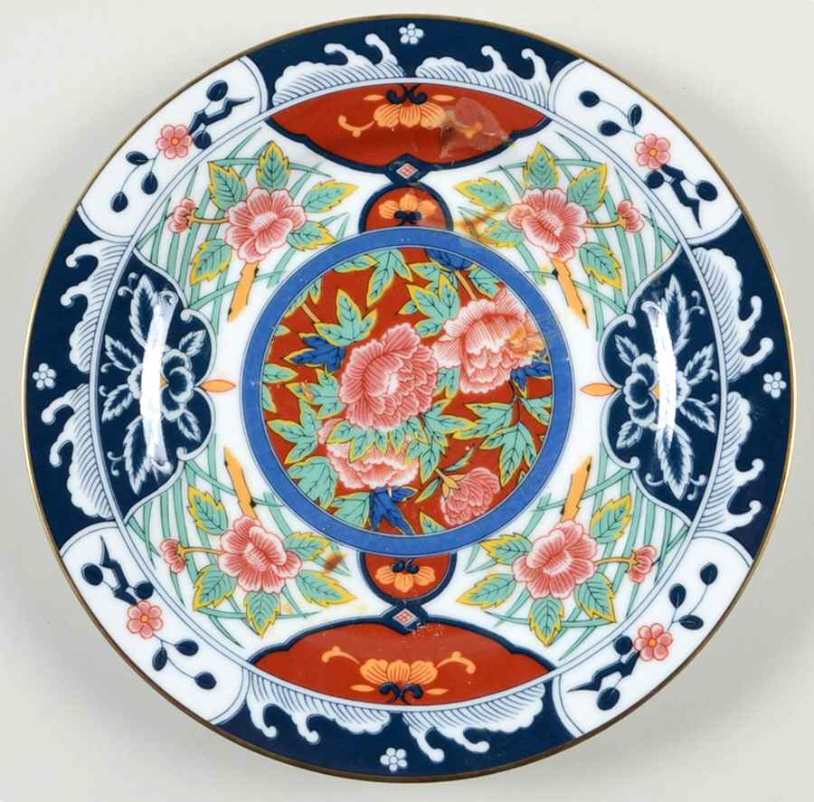 Kiku (Rimmed) Salad Plate by Gumps-1