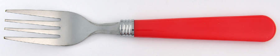 Sensations II Red Dinner Fork (7 3/8" or Smaller) by Gibson Designs-1