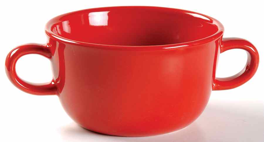 Sensations II Red Soup Mug by Gibson Designs-1