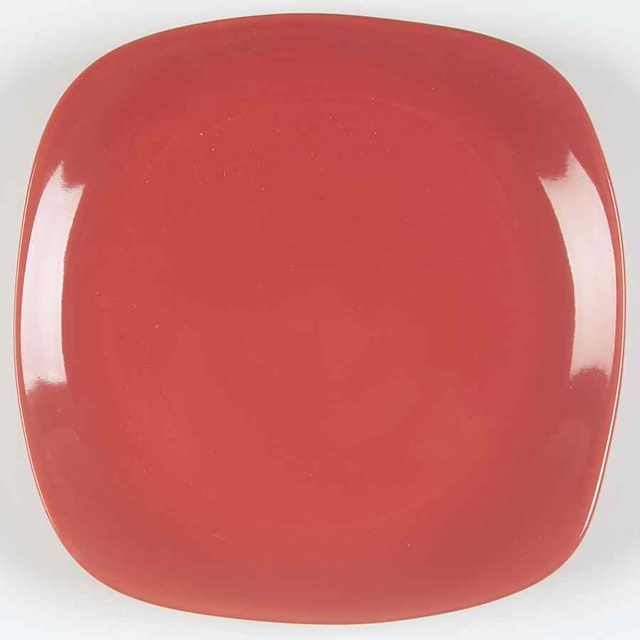 Sensations II Red Square Salad Plate by Gibson Designs-1